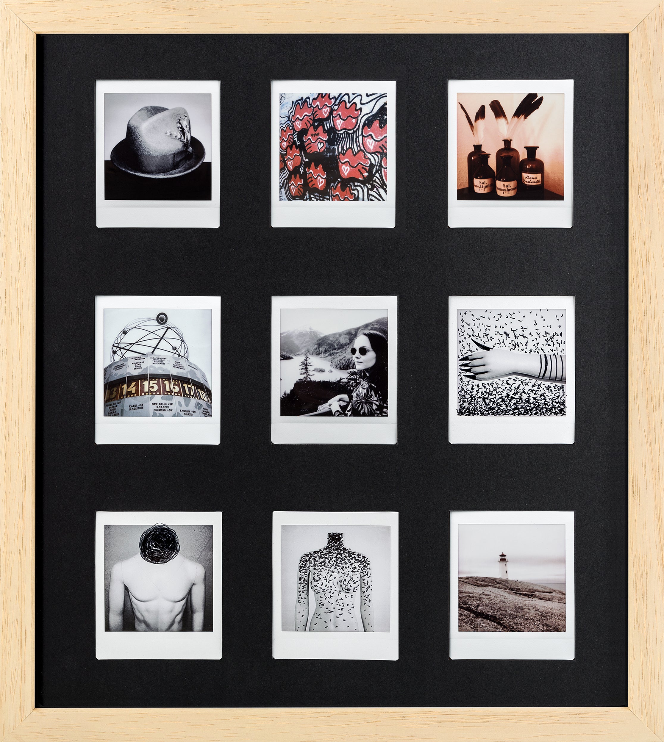 Fuji Instax Square picture frame (natural/black)