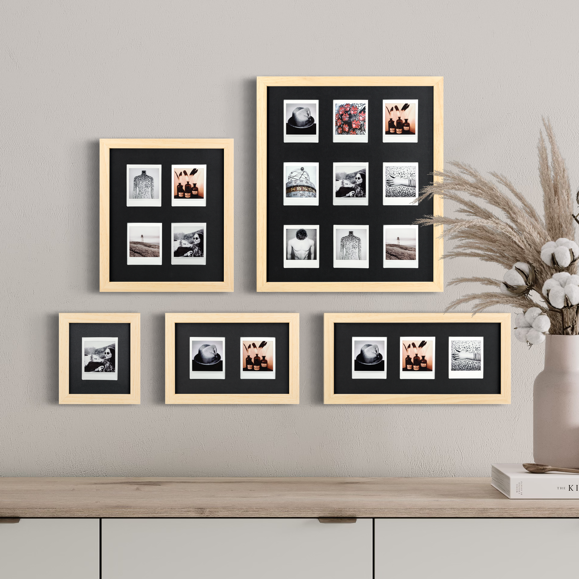 Fuji Instax Square picture frame (natural/black)