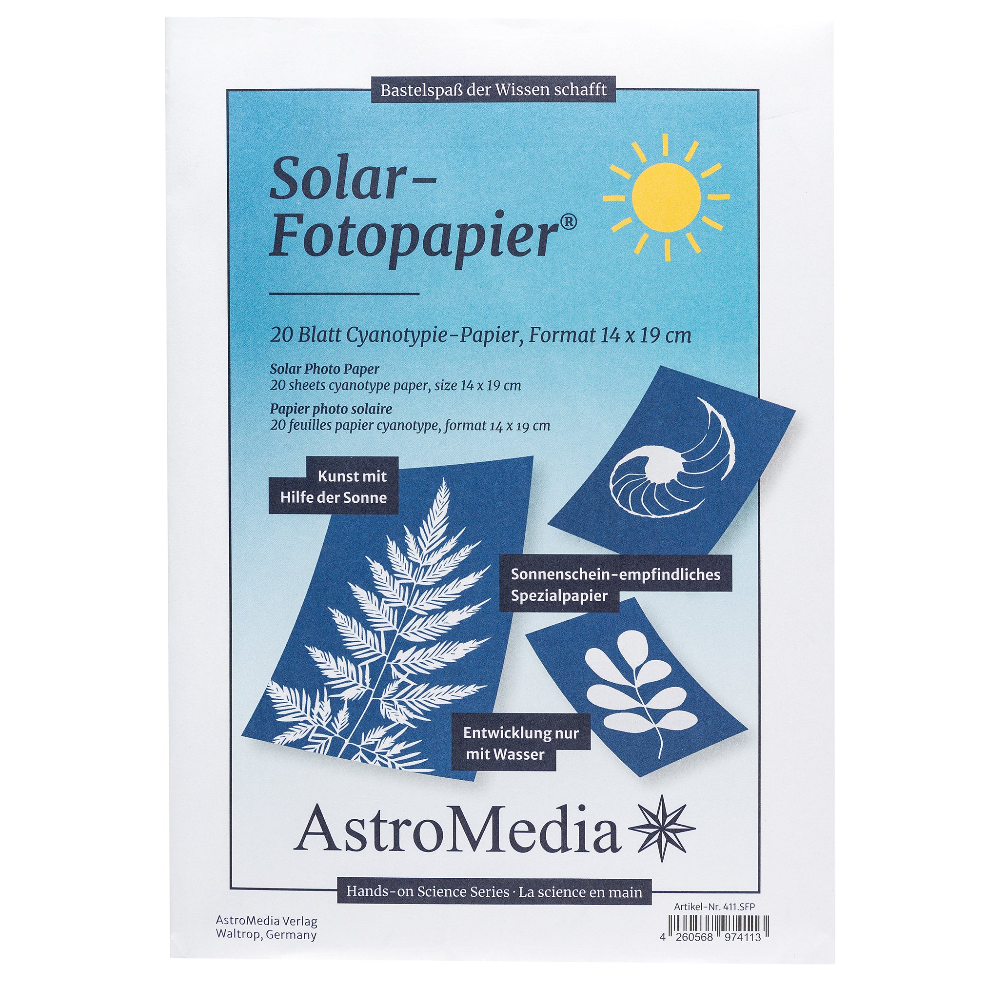 Cyanotype Solar Photo Paper (ready to use)