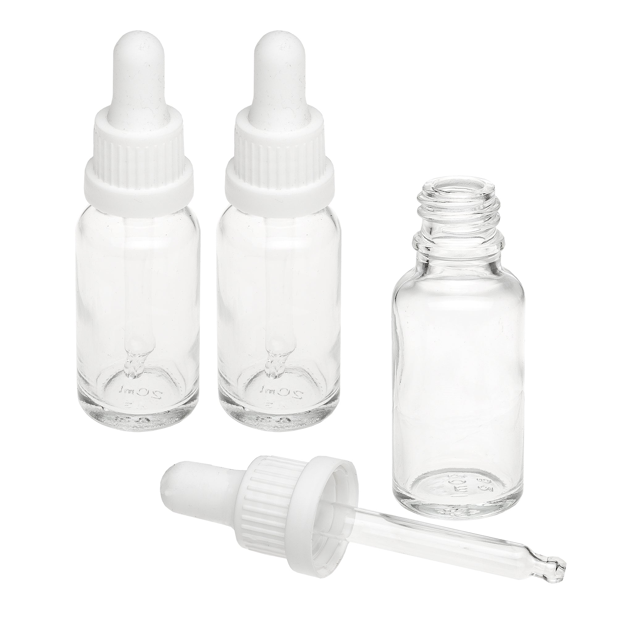 Pipette bottle clear glass 20ml (empty)